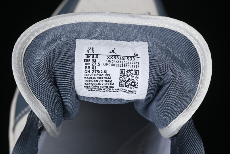 Nike Air Jordan 1 Low Stussy Collaboration - Grey Swoosh Retro Basketball Shoes - XX3318-503