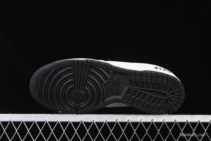 Nike SB Dunk Low Comme des Garcons Play Heart White Anniversary Custom Low-Top Casual Skate Shoes - DJ2024-052