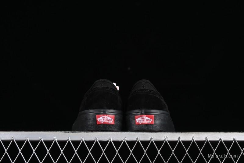 Vans Style 36 SF All Black Skate Shoes with Killer Whale Half-Toe Cap Design - VN0A3MVLB8C