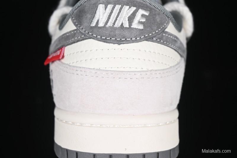 Nike SB Dunk Low Carhartt x Supreme Collaboration Anniversary Edition Customized Low-Top Casual Skate Shoes - YX5066-239