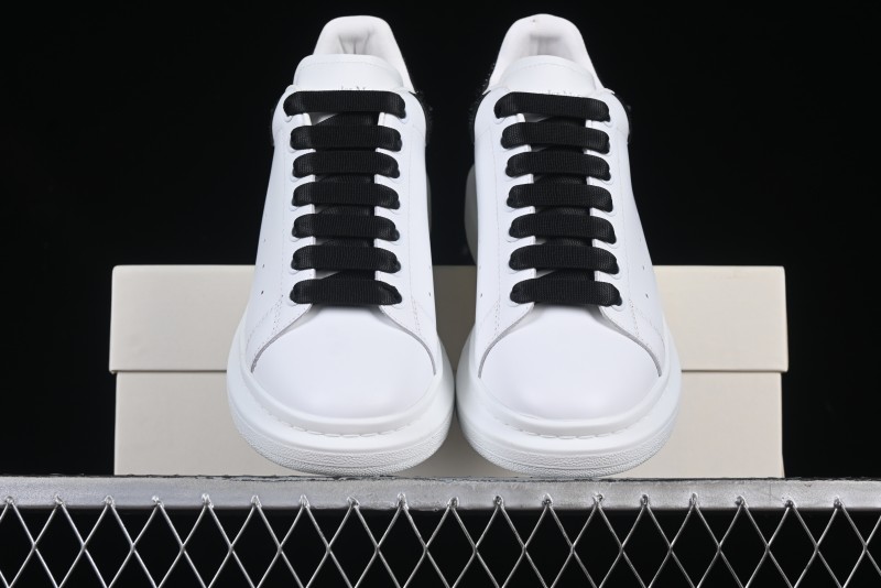 Alexander McQueen Oversized Sneakers with Black Suede Heel Detail - D.E5