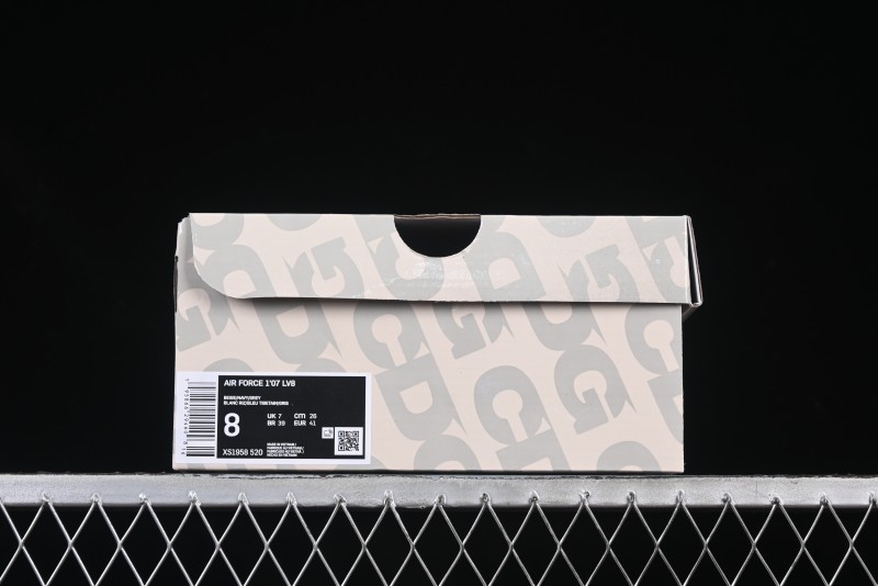 Nike Air Force 1 '07 Low The North Face Collaboration Grey Blue Double Swoosh Casual Sneakers - XS1958-520