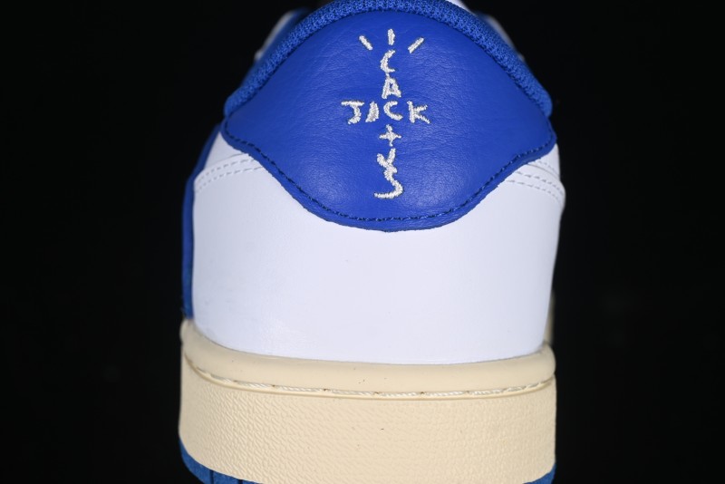 Nike Travis Scott x Air Jordan 1 Low OG AJ1 Reverse Swoosh Sneakers - DM7866-104