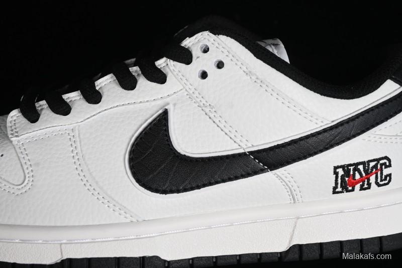 Nike SB Dunk Low NYC Collaboration Black Beige Low-Top Casual Skateboarding Shoes - NC2103-301