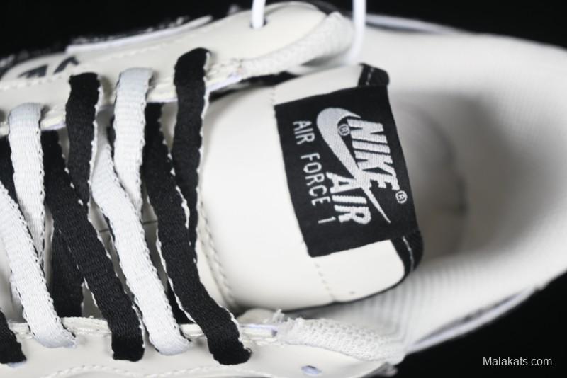 Nike Air Force 1 '07 Low "Black Jeans" Graffiti Casual Sneakers - FB0607-660