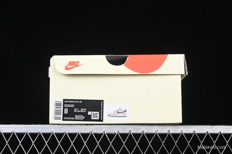 Nike Air Force 1 '07 Low Stussy Collaboration - Lambskin Brown Low-Top Casual Sneakers - XZ6188-888