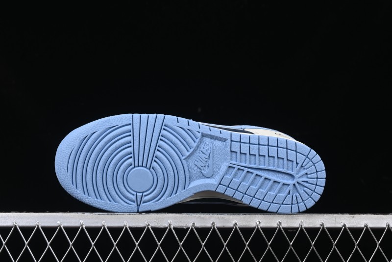 Nike SB Dunk Low Lightning Collaboration - Light Blue Swoosh Anniversary Custom Low-Top Casual Skate Shoes - LW1818-107