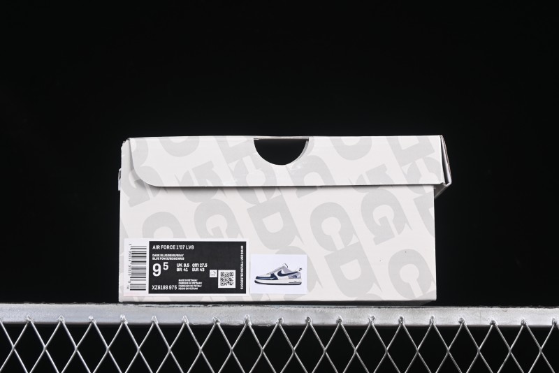 Nike Air Force 1 '07 Low The North Face Collaboration Beige Grey Navy Swoosh Casual Sneakers - XZ6188-975
