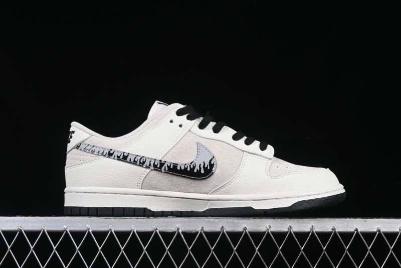 Nike SB Dunk Low UN Collaboration Anniversary Custom Sneakers with Black Swoosh - DJ2024-068