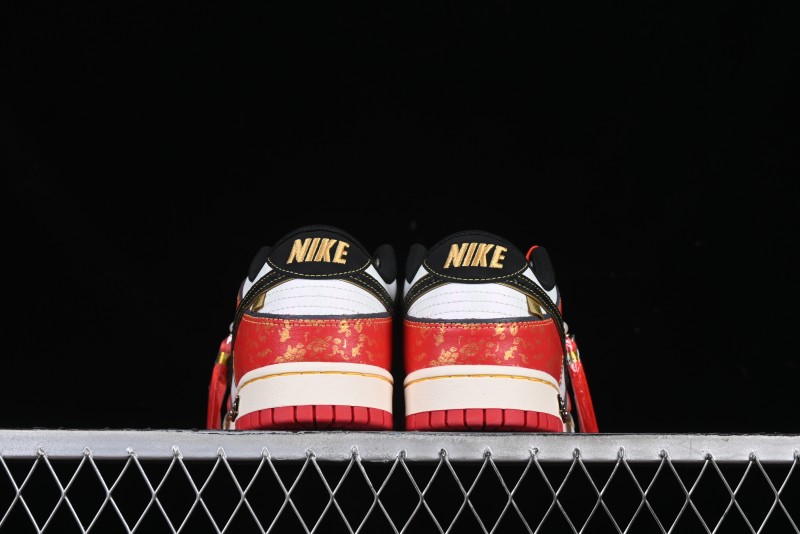Nike SB Dunk Low Chinese New Year Celebration Red Anniversary High-End Custom Low-Top Casual Skate Shoes - RW1220-005