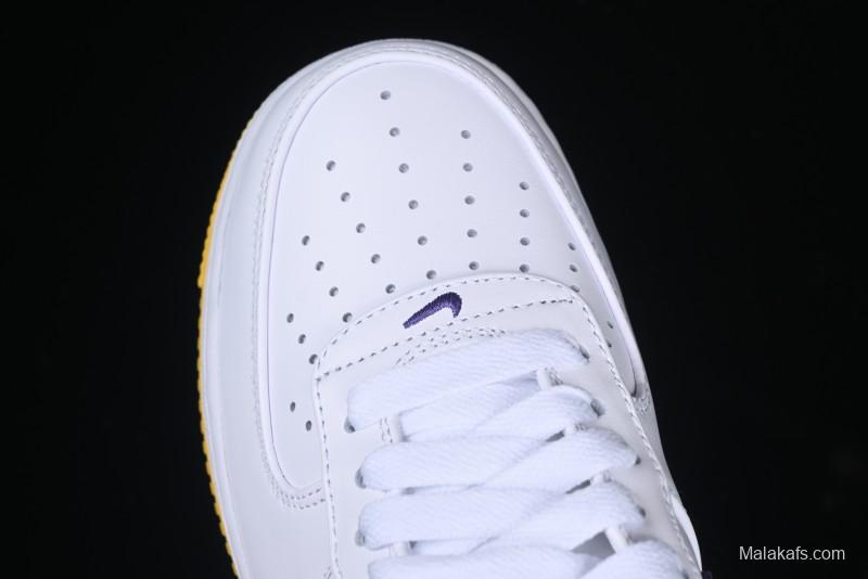 Nike Air Force 1 '07 Low Kobe Casual Sneakers with Full-Layer Leather and Full-Length Air Cushion - FZ1151-100