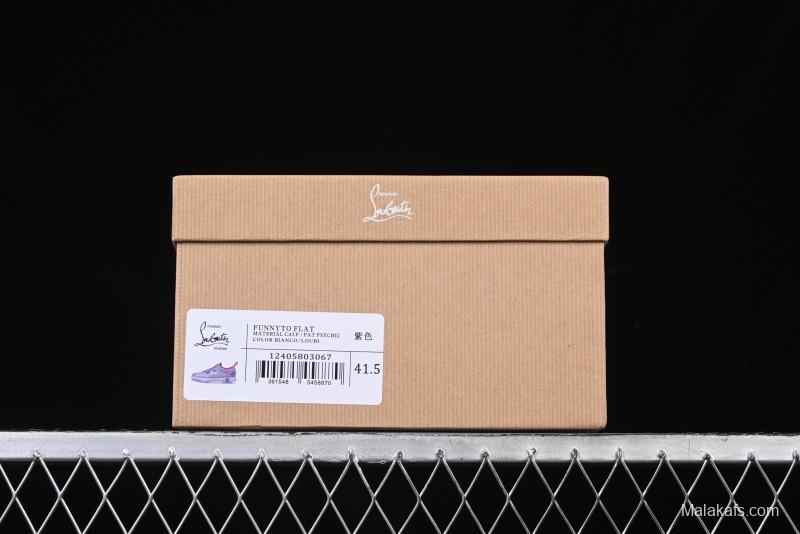 Christian Louboutin Funnyto Flat French Luxury Brand Comfortable Fashion Low-Top Sneakers - X.D4