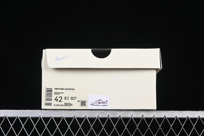 Nike SB Dunk Low Anniversary Edition Customized Sneakers with Grey Swoosh Logo - DJ2024-083