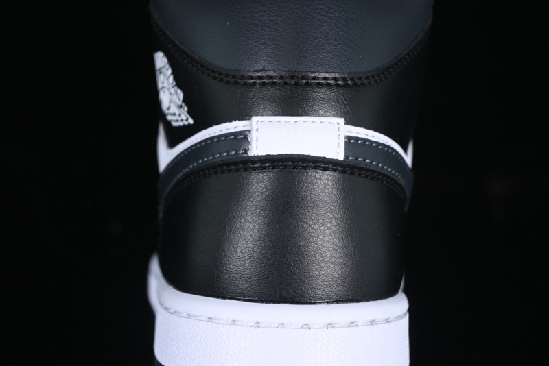 Nike Air Jordan 1 Mid AJ1 Basketball Shoes in Black White Gray - DQ8426-010
