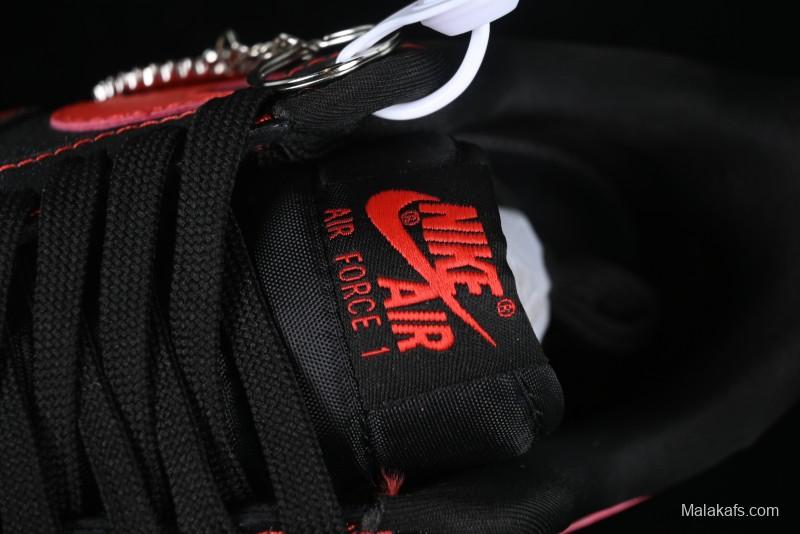 Nike Air Force 1 '07 Low Casual Sneakers in Heartbeat Orange with Full-Length Air Cushion - DF0188-015