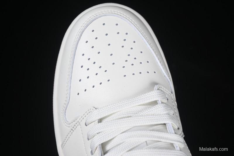 Nike Air Jordan 1 Low AJ1 White Red Casual Sneakers - HJ9338-106