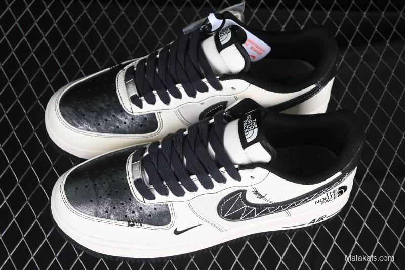 Nike Air Force 1'07 Low The North Face Collaboration Patent Leather Black Stitch Low-Top Casual Sneakers - DM6688-005