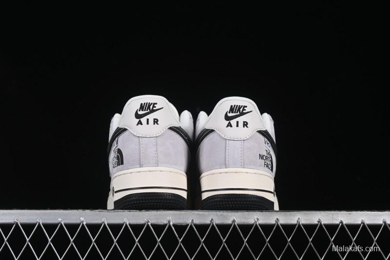 Nike Air Force 1 '07 Low The North Face Collaboration Beige Grey Carbon Black Swoosh Low-Top Casual Sneakers - XZ6188-916