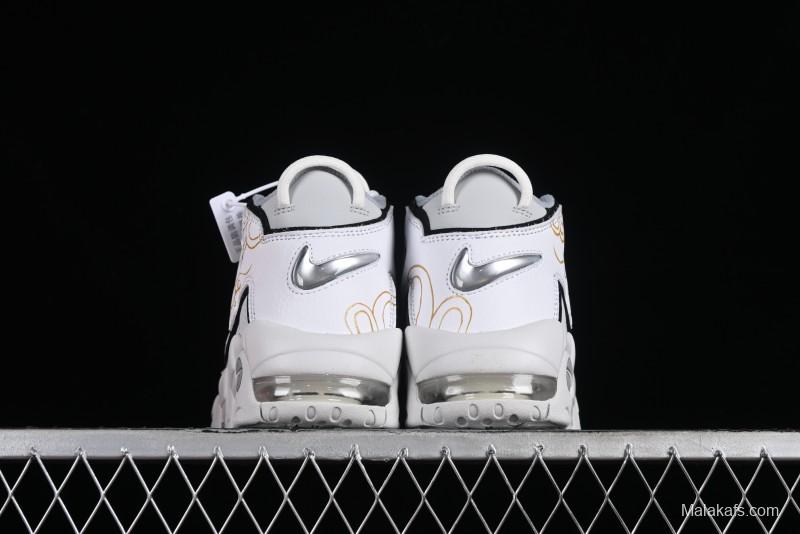 Nike Air More Uptempo 96 QS Scottie Pippen OG Series Classic High Street Versatile Casual Sports Culture Basketball Shoes - FB3021-001