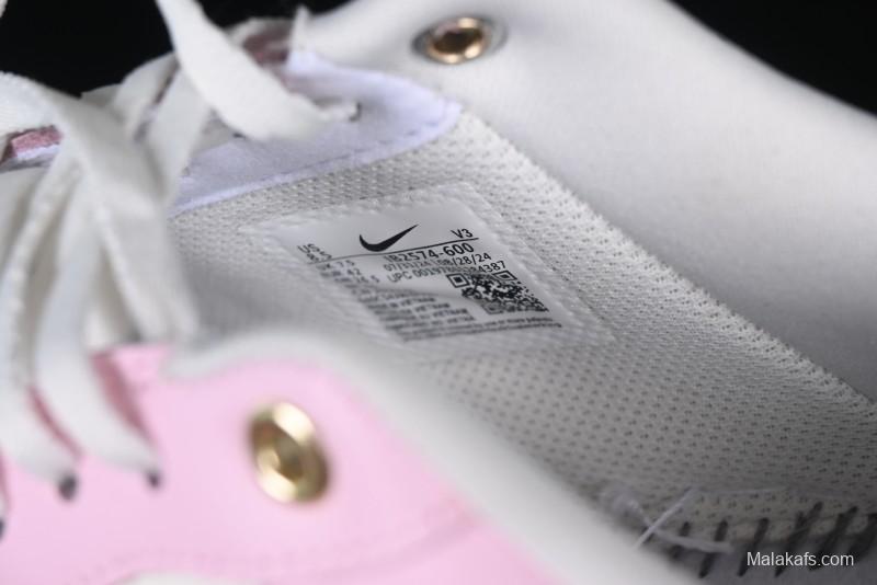Nike Air Force 1 '07 Low White Pink Swoosh Casual Sneakers - IB2574-600