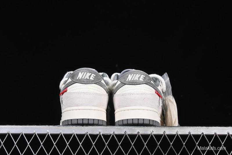 Nike SB Dunk Low Carhartt x Supreme Collaboration Anniversary Edition Customized Low-Top Casual Skate Shoes - YX5066-239