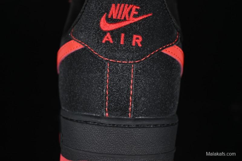 Nike Air Force 1 '07 Low Casual Sneakers in Heartbeat Orange with Full-Length Air Cushion - DF0188-015