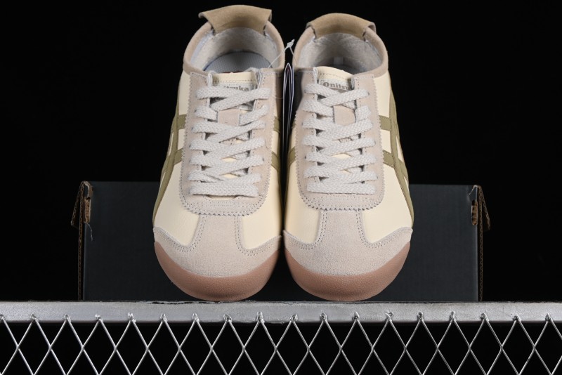 Onitsuka Tiger Mexico 66 Low-Top Leather Casual Running Shoes - 1183C076-101