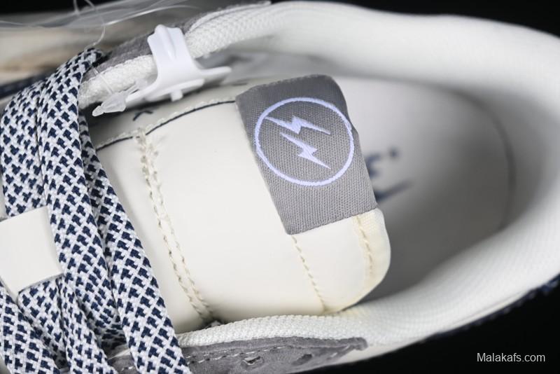 Nike Travis Scott x Fragment Design x Air Jordan 1 Low OG SP AJ1 Retro Sneakers with Reverse Swoosh - CF3688-066