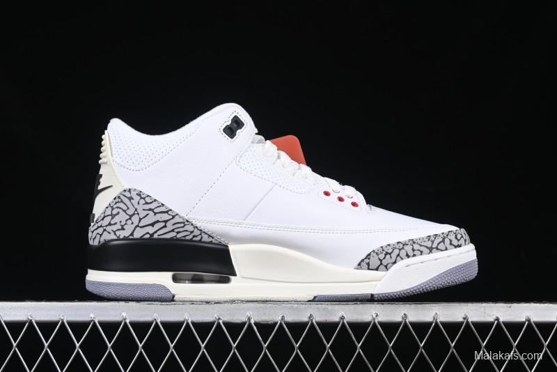 Nike Air Jordan 3 Retro White Cement Reimagined Basketball Shoes - DN3707-100
