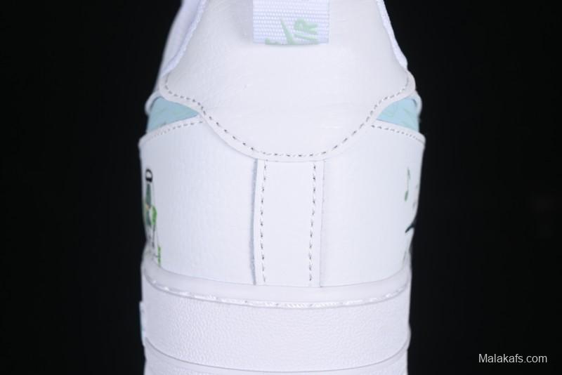 Nike Air Force 1'07 Low "Octopus Brother" SpongeBob Comic Series Squidward Middle East Casual Sneakers - FB8971-060