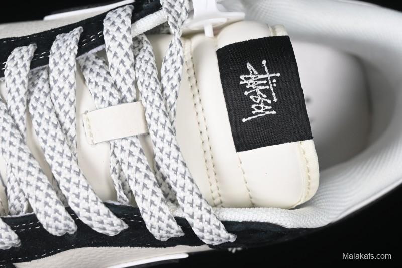 Nike SB Dunk Low Stussy x Gucci Triple Collaboration - Irregular Black Swoosh Anniversary Custom Low-Top Casual Sneakers - FC1688-196