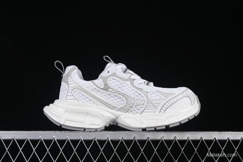 GG-CC Casual Running Shoes with Irregular Design for Trendy Look - 5509 White