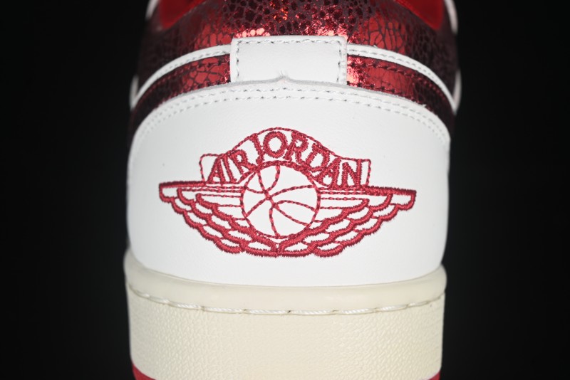 Nike Air Jordan 1 Low AJ1 White Red Low Top Casual Sneakers - HJ9338-106