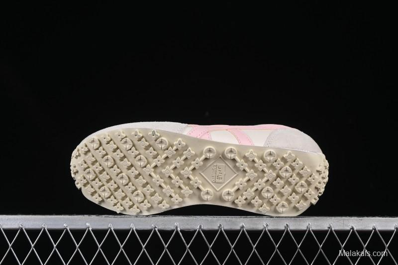 Asics Vintage-Style Sneakers - Soft Pink & Neutral Beige