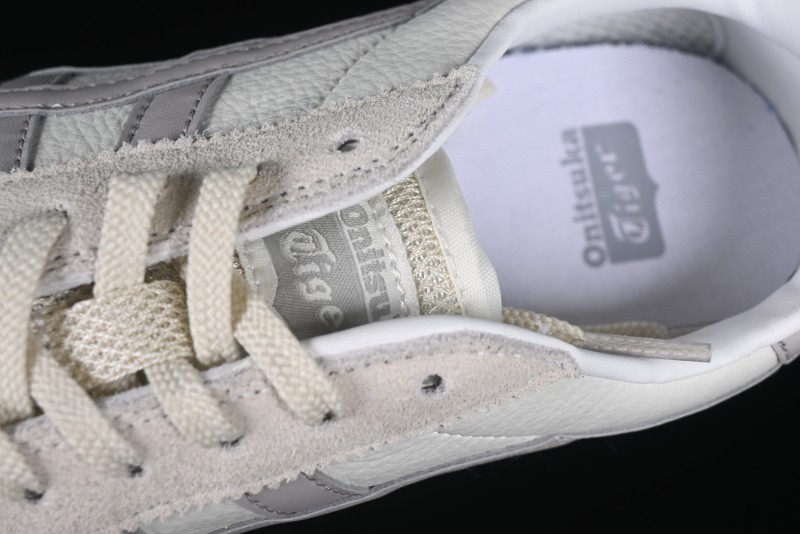Classic Onitsuka Tiger Mexico 66 Shoes – White & Grey Minimalist Design