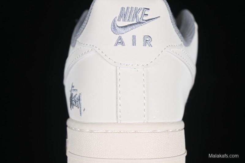 Nike Air Force 1 Low x Stussy "Light Bone and Grey" – Premium Collaboration Sneakers