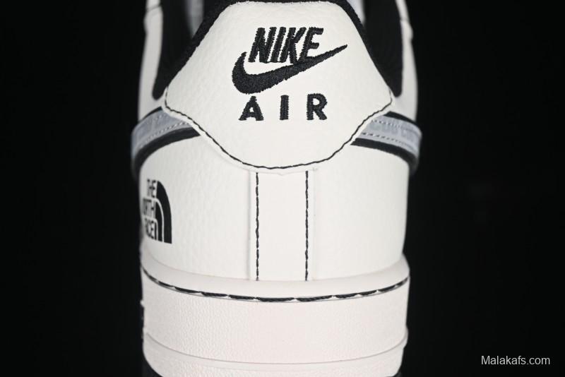 Nike Air Force 1 '07 Low The North Face x Comme des Garçons Black White Line Casual Sneakers - HH7518-050