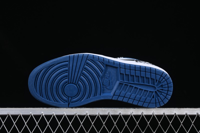Nike Air Jordan 1 Low True Blue Retro Basketball Shoes - DM1199-140