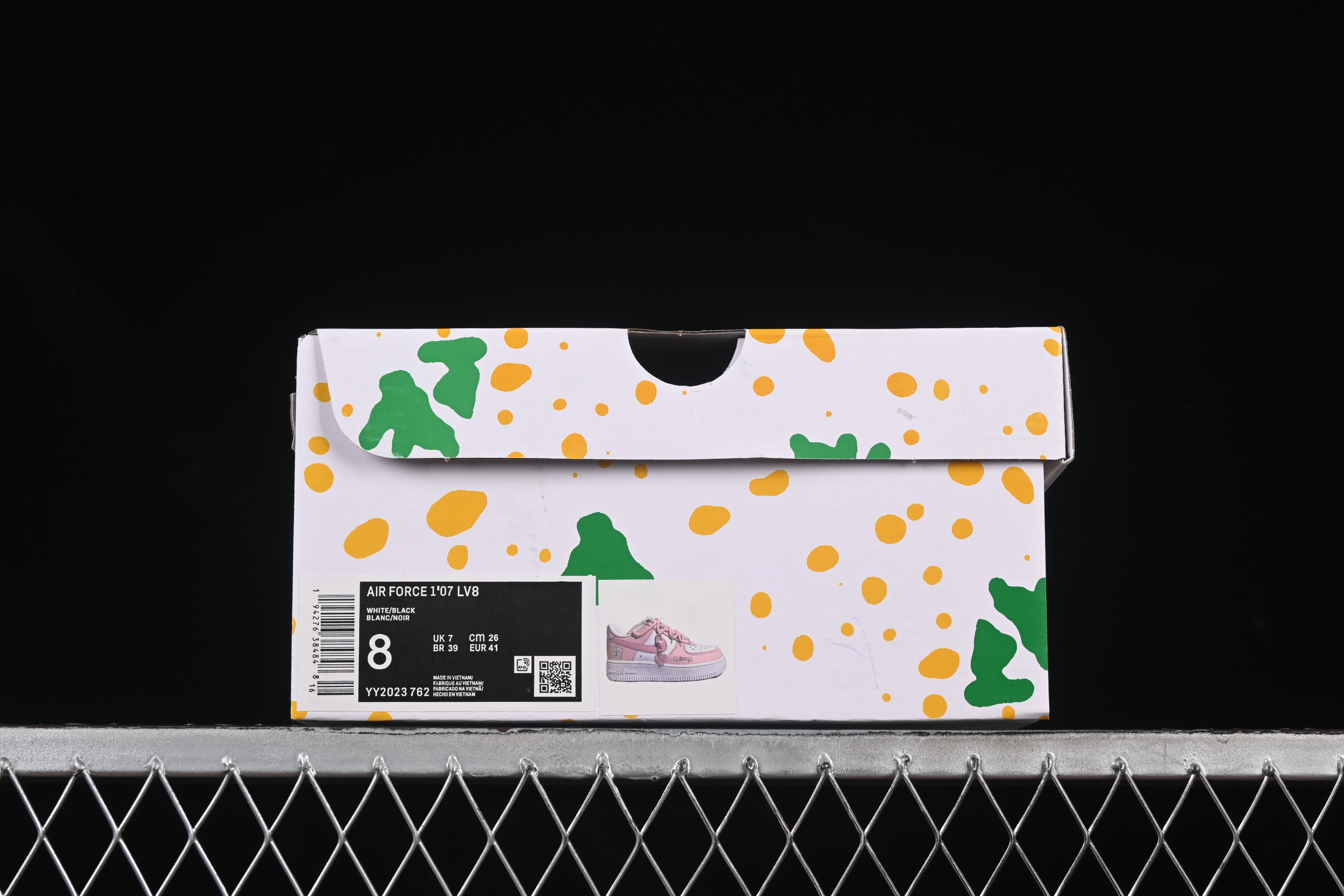 Nike Air Force 1'07 Low Pink Lover Casual Sneakers with Cartoon Patterns - YY2023-762