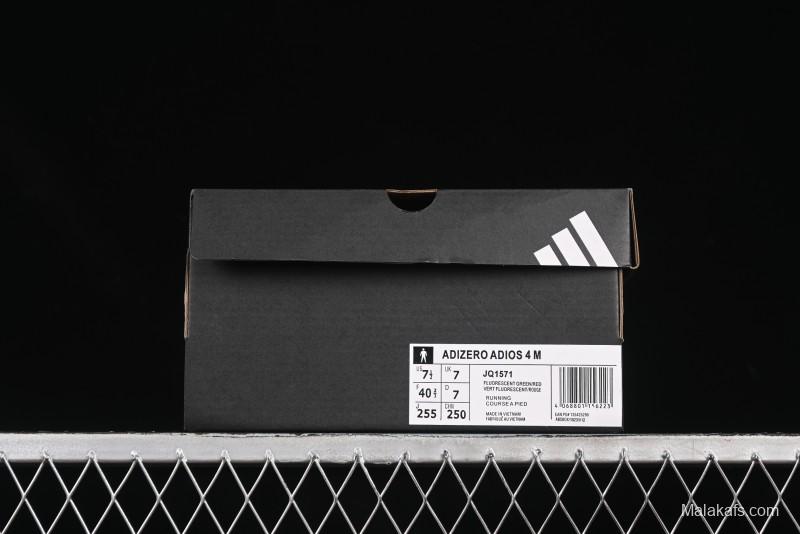 Adidas Adizero Adios 4 Running Shoes Lightweight Breathable Low-Top - JQ1571