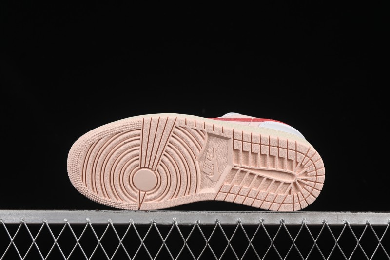 Nike Air Jordan 1 Low AJ1 White Pink Low-Top Casual Sneakers - IB8156-133