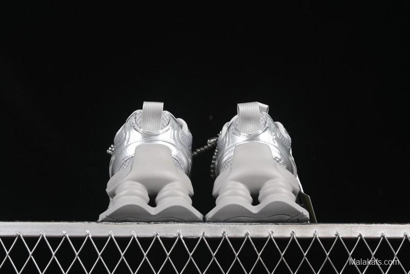 GG-CC Star Same Style Lace-up Hollow Out Dad Shoes with 5cm Height Increase - G25X269