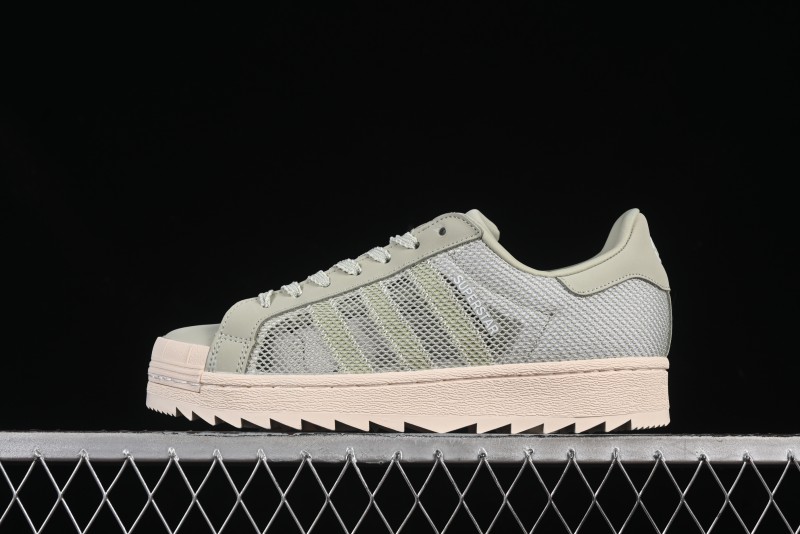 Adidas Clot Superstar Shell Toe Casual Sneakers with Serrated Design - IH3643