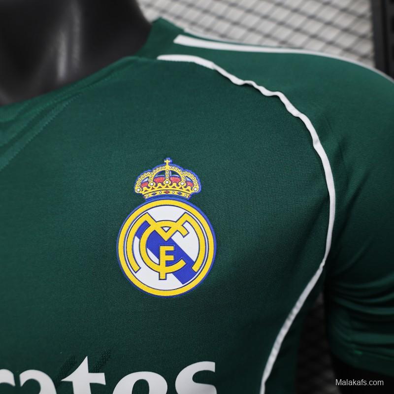 Player Version 25/26 Real Madrid Green with White Trim Jersey