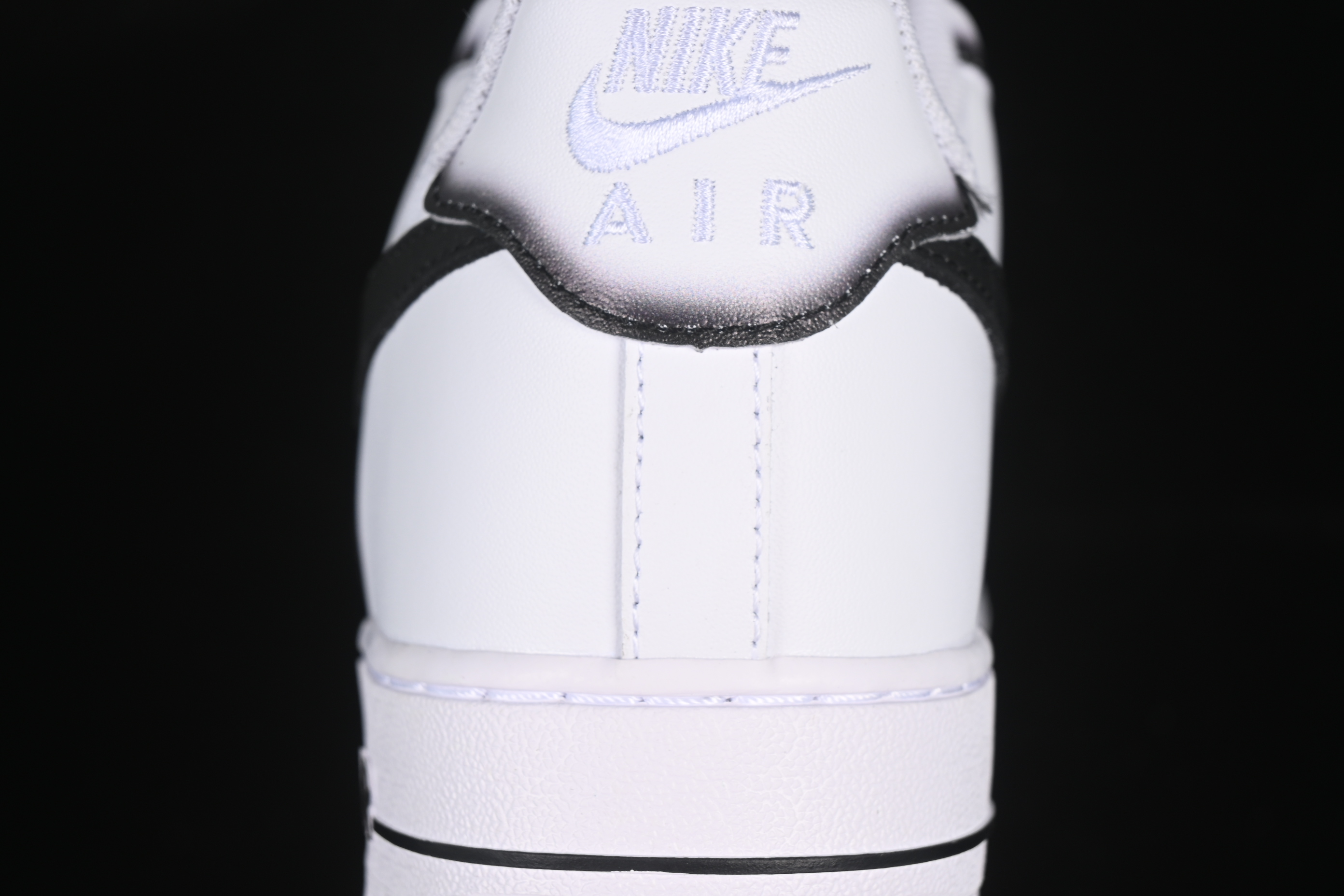 Nike Air Force 1'07 Low Casual Sneakers with Black Border, Green Swoosh & Gold Embroidery - ZH0316-075