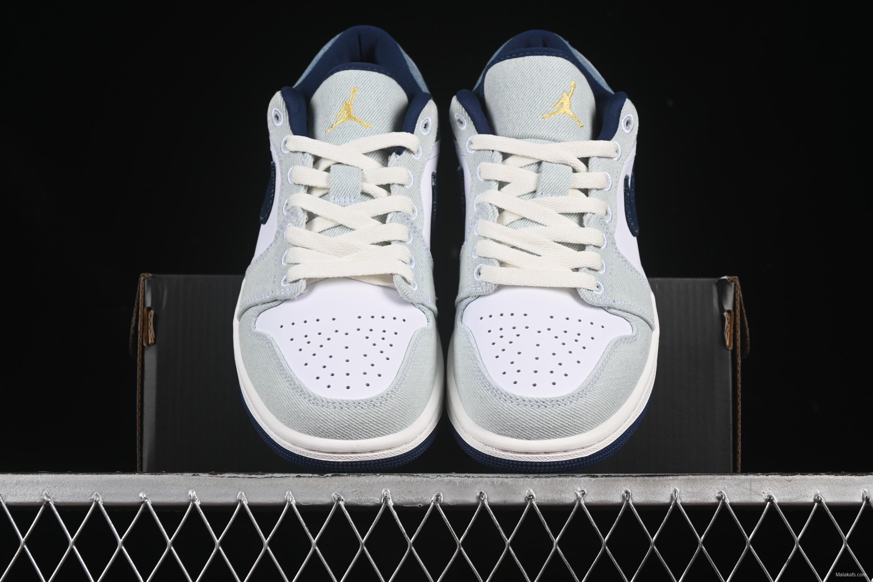 Nike Air Jordan 1 Low "Canadian Tuxedo" Basketball Shoes - IH0648-141