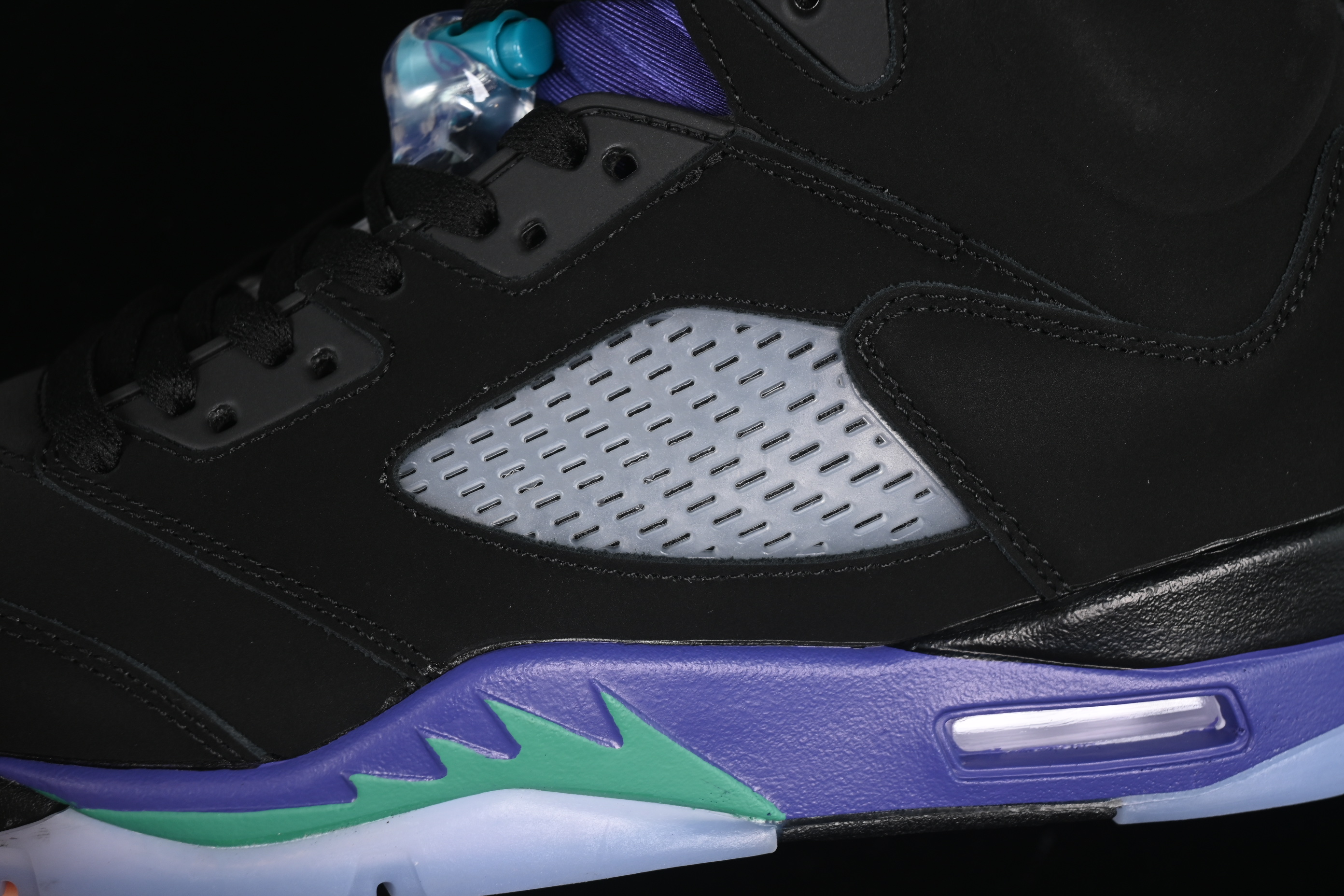 Nike Air Jordan 5 Retro Basketball Shoes - Black Grape - 136027-007