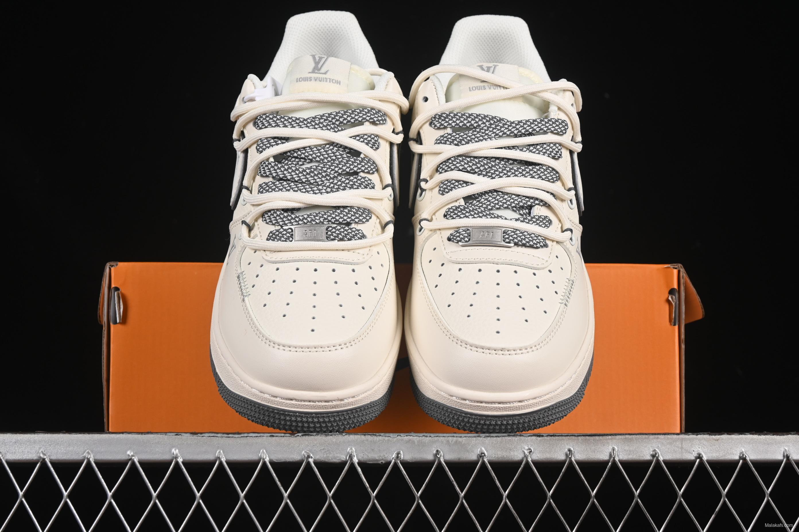 Nike Air Force 1 '07 Low LV Collaboration Beige Sole Drawstring Casual Sneakers - DM6868-100