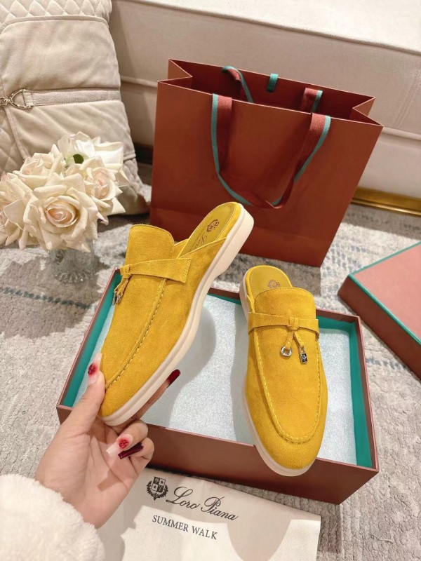 2025 LP Yellow Suede Slippers LY00360