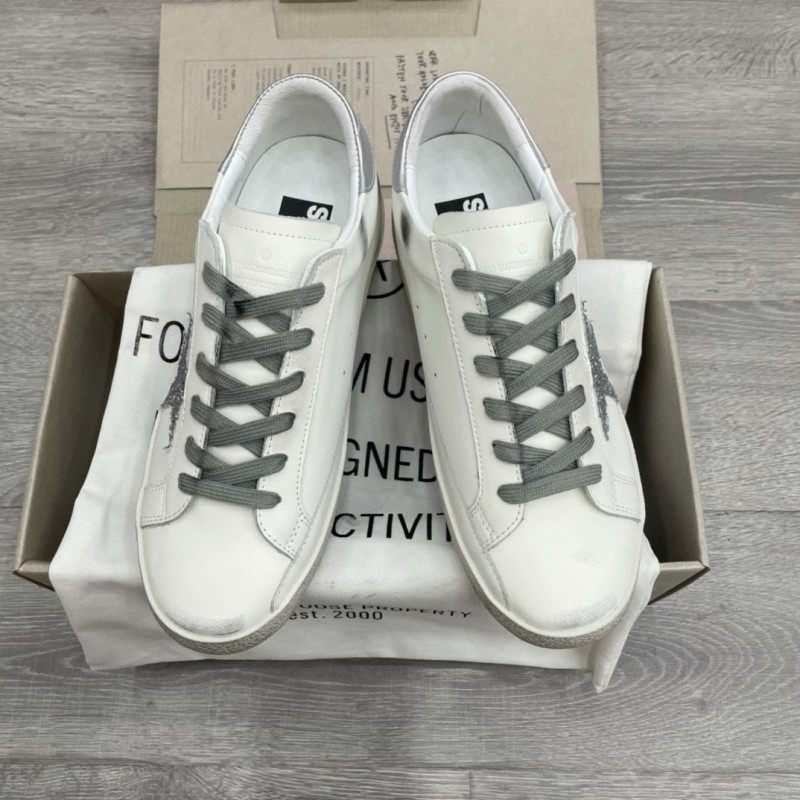 2025 Men GGDB White Grey Leather Sneakers SUPER STAR